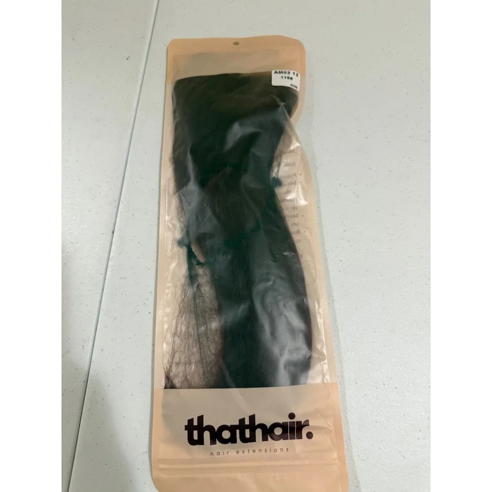 Thathair Hair Extensions 118 Burgundy Red Straight Synthetic AM02 12 N088